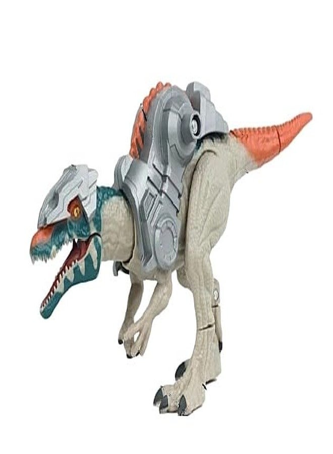 De-Lite 2025 Action Figures Soft Touch Vinyl Plastic Collectible Model Toys… (Spinosaurus Trex Armor Dinosaur World Rebirth Collection Figure Super Deluxe Articulation, 30 cm Long) - Image 1